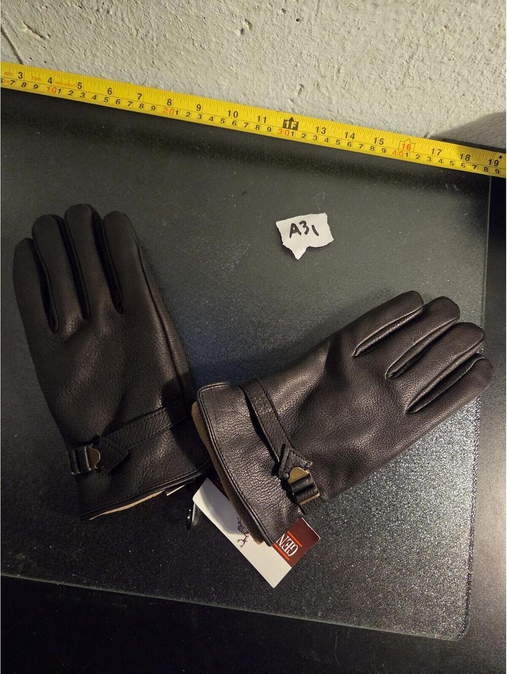 Orvis Men's Genuine Deerskin Leather Gloves | Size Large - Black - Style 39HT